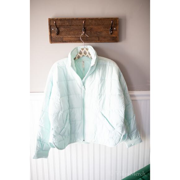 Free People Light Blue Puffer Jacket - Picture 3 of 7